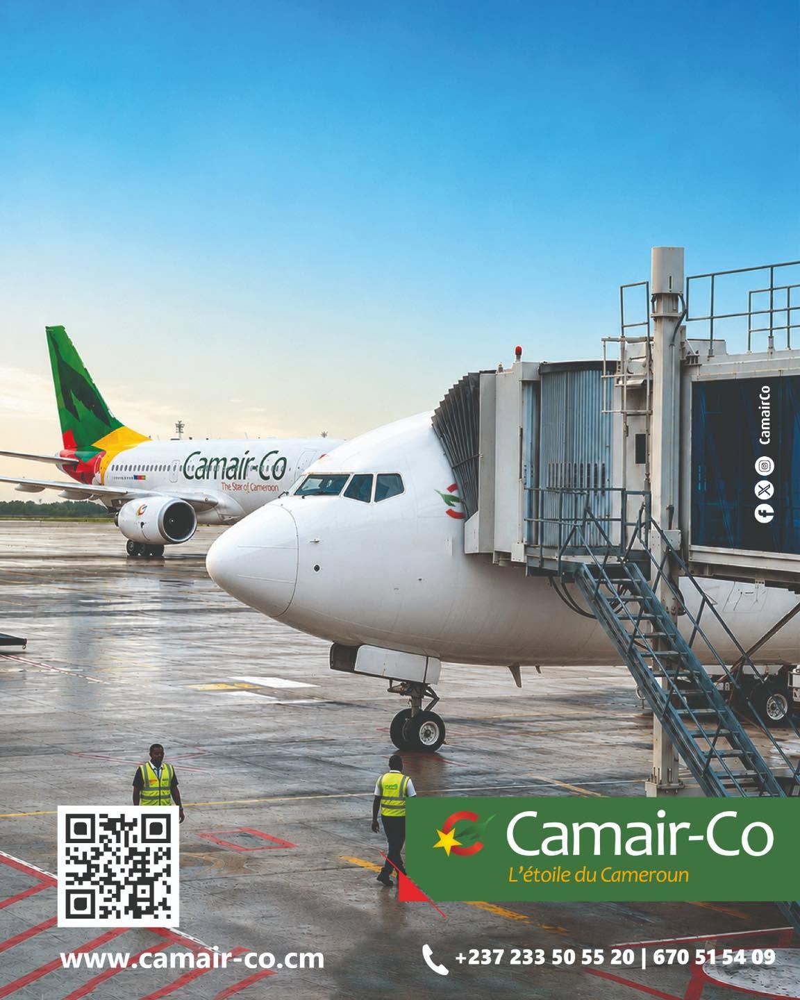 Avions Camair-Co à l'aéroport